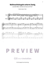 Weihnachtskugeln unterm Zweig - Preview Page 1