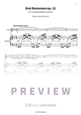 Drei Romanzen op. 22 - Preview Page 1