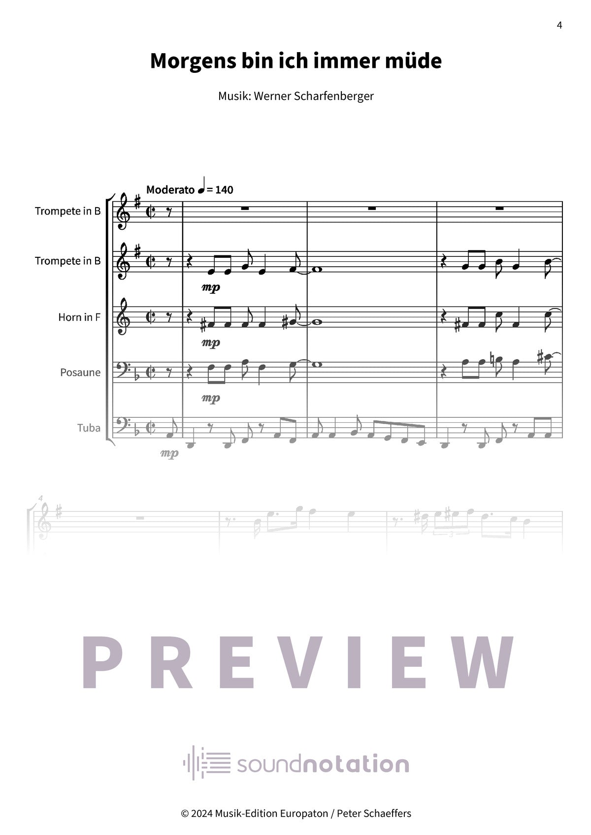 Morgens bin ich immer müde - Preview Page 1