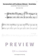 Kerzenschein wirft seidenes Glänzen - Preview Page 1