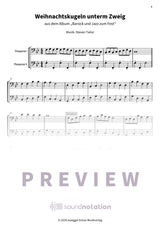 Weihnachtskugeln unterm Zweig - Preview Page 1