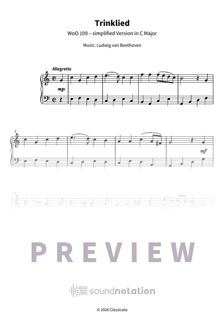 Drinking Song - Preview Page 1