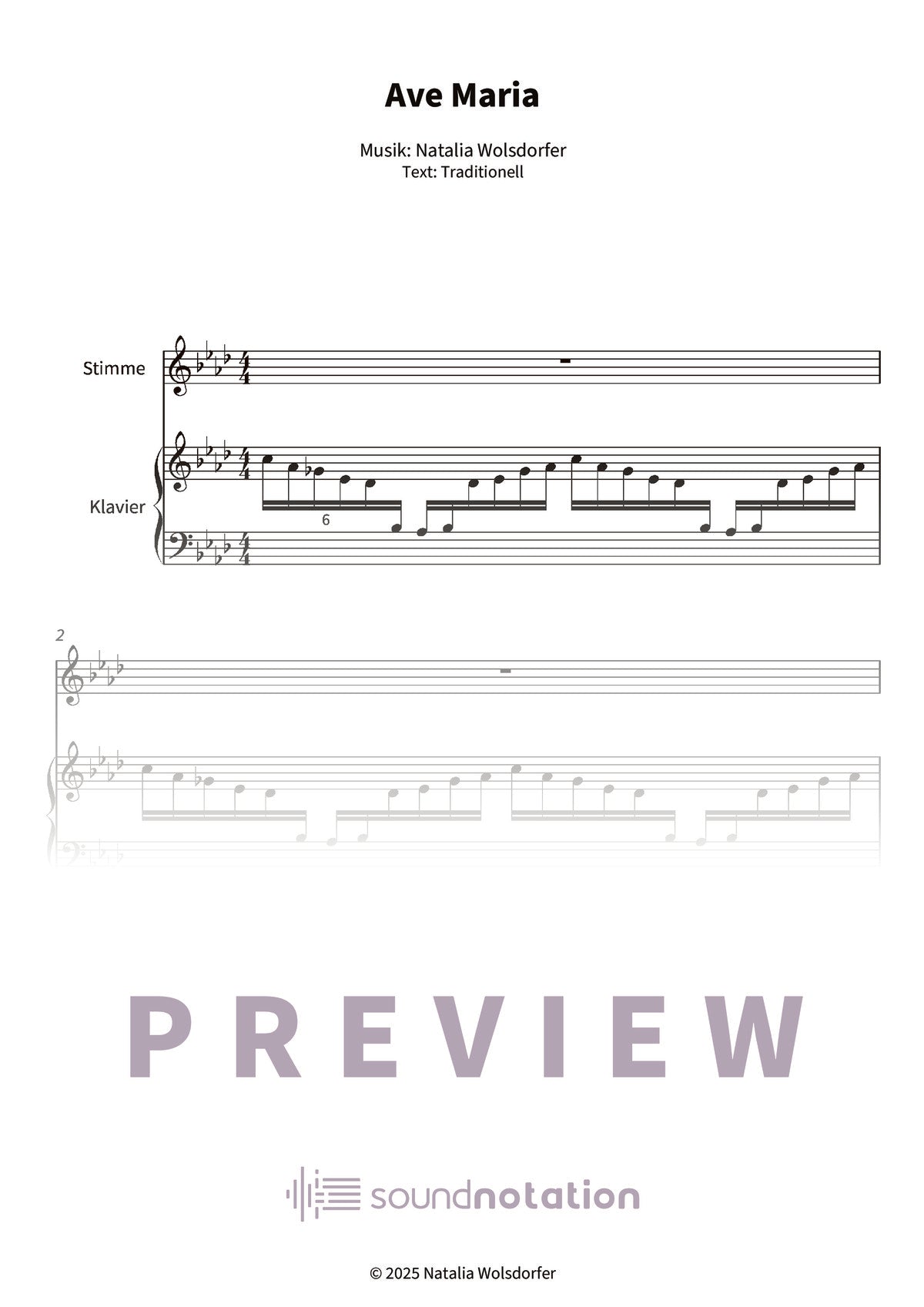 Impressionen nach "Ave Maria" - Preview Page 1