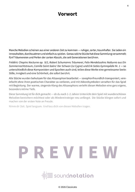 Sanfte Klänge auf dem Altsaxophon - Preview Page 1