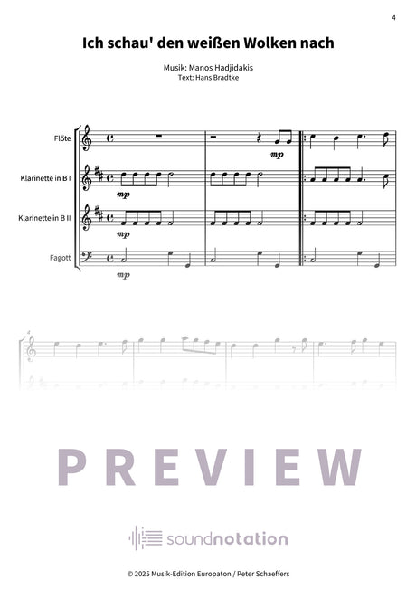 Ich schau' den weißen Wolken nach - Preview Page 1