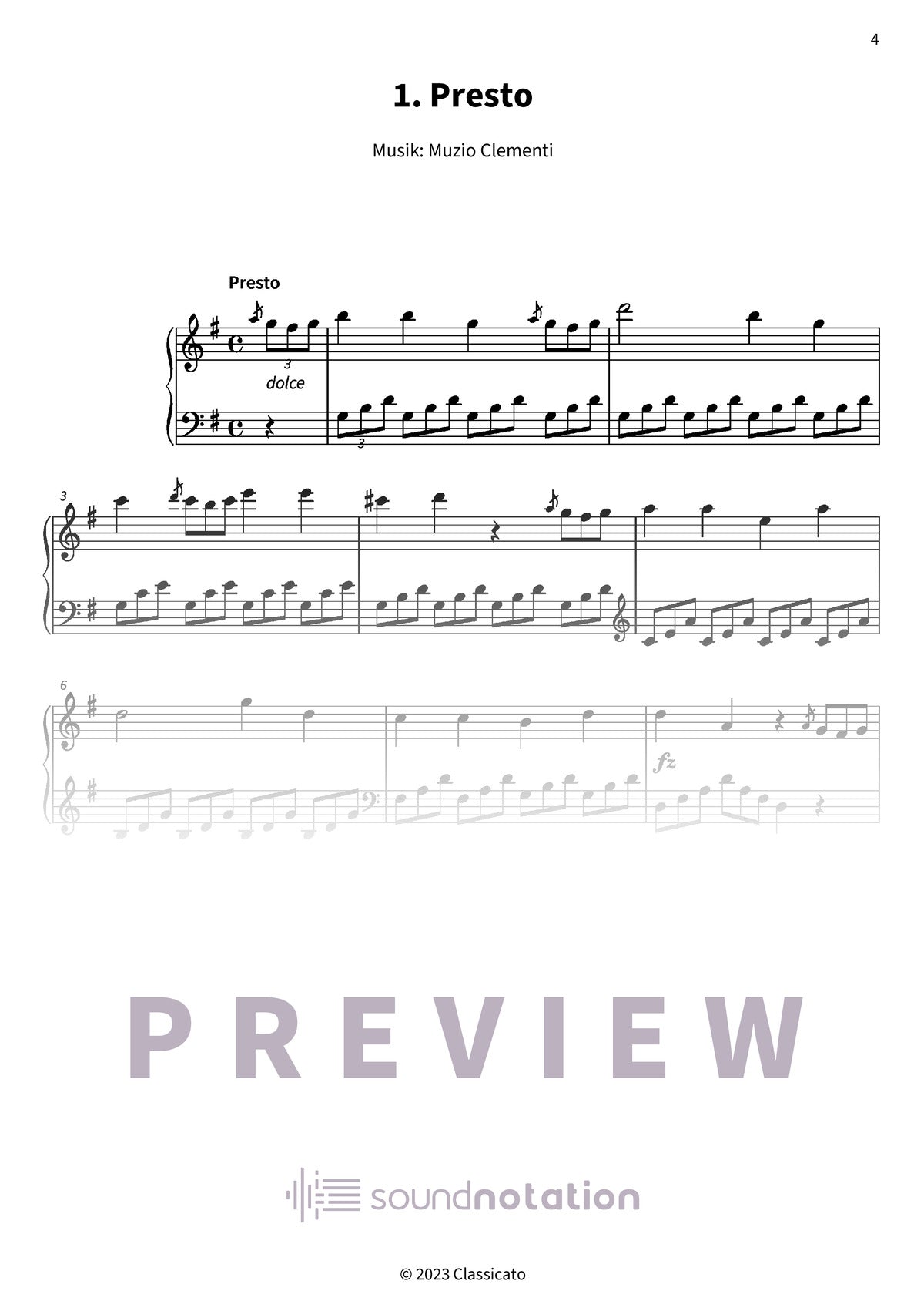 Sonatine Nr. 5 - Preview Page 1