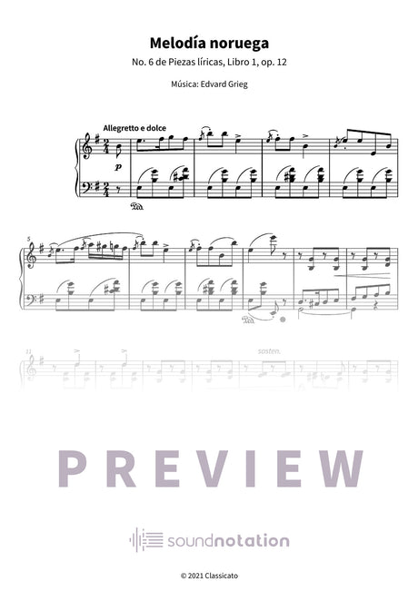 Melodía noruega - Preview Page 1