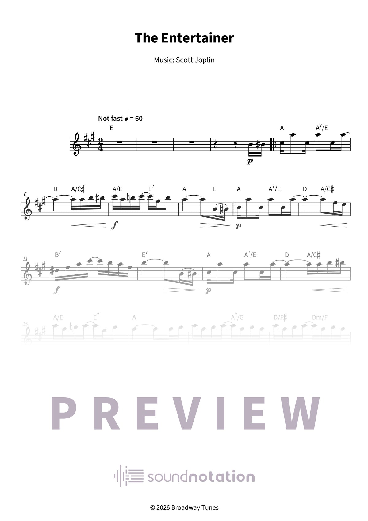 The Entertainer - Preview Page 1
