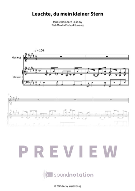 Leuchte, du mein kleiner Stern - Preview Page 1