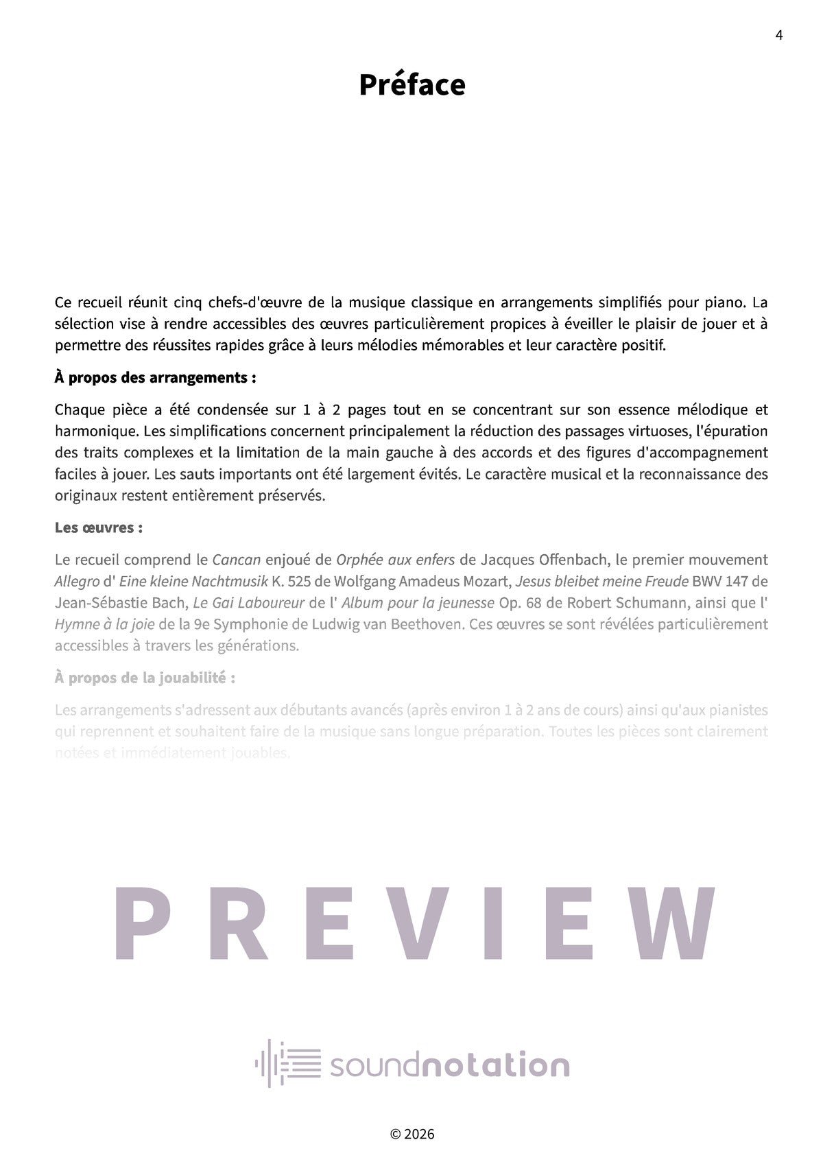 Moments de bonheur au piano - Preview Page 1