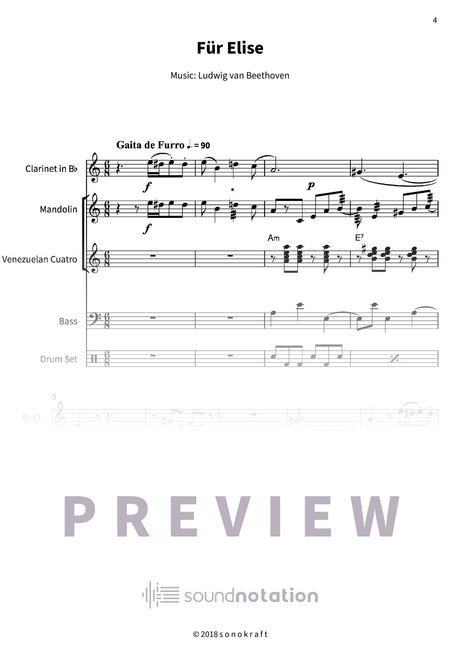Für Elise - Preview Page 1