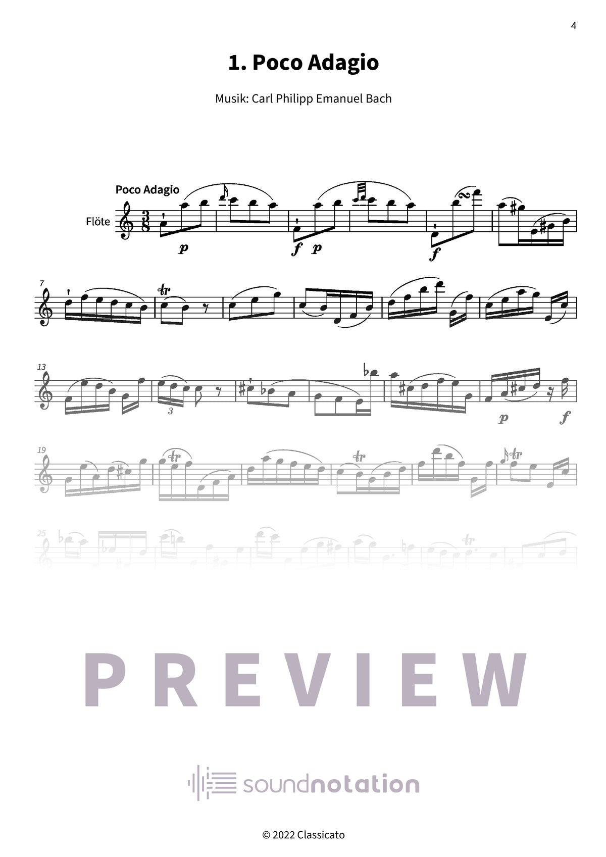 Sonate a-Moll - Preview Page 1