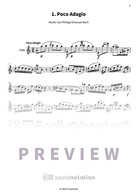 Sonate a-Moll - Preview Page 1