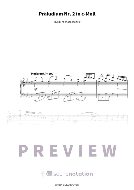 Präludium Nr. 2 in c-Moll - Preview Page 1