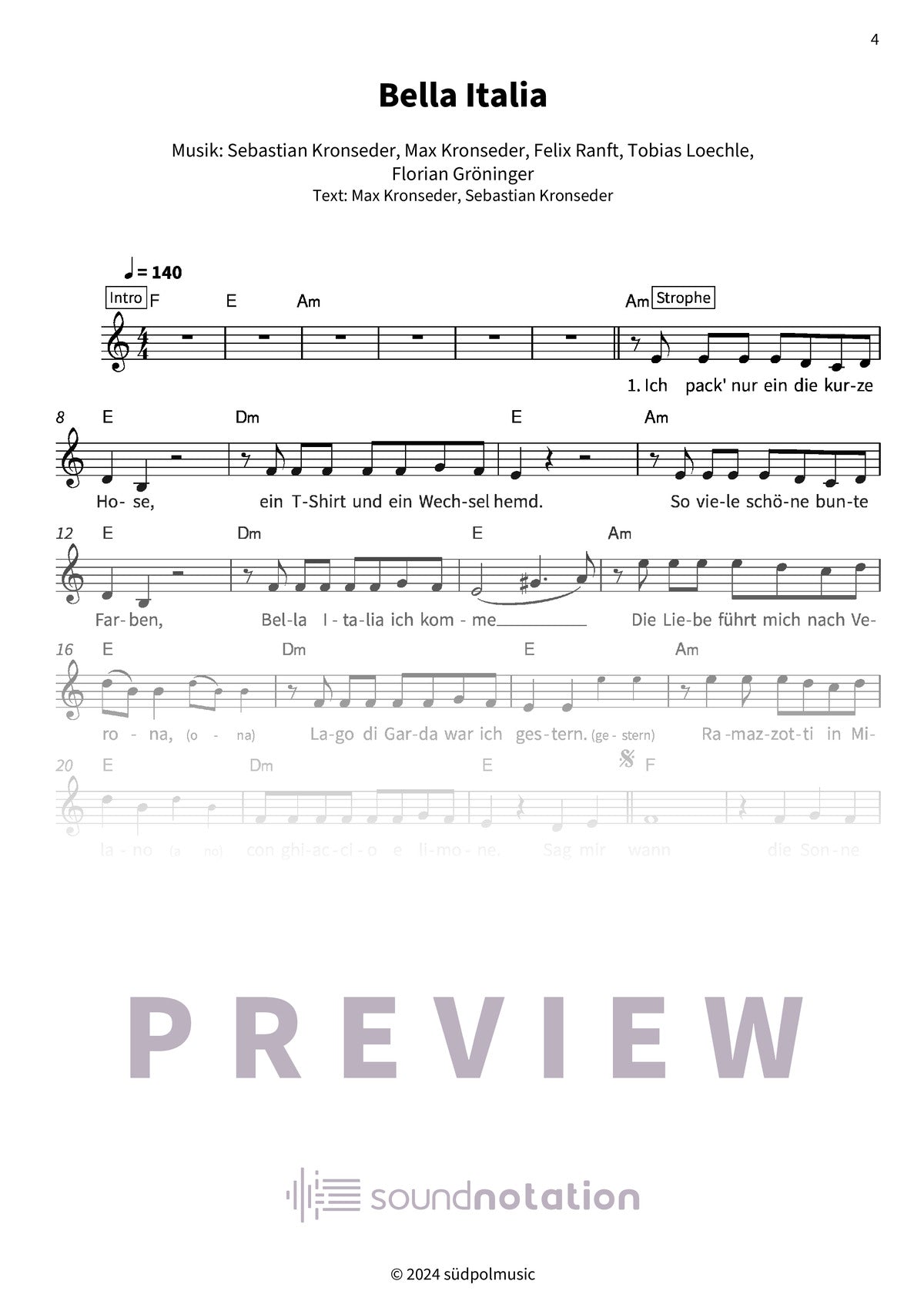 Bayrische Popmusik - Preview Page 1