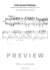 Petite Sonate Pathétique - Preview Page 1