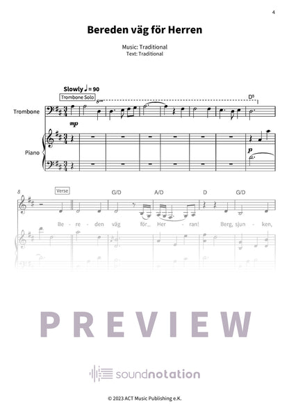 Nils Landgren’s Christmas Trombone Book - Preview Page 1