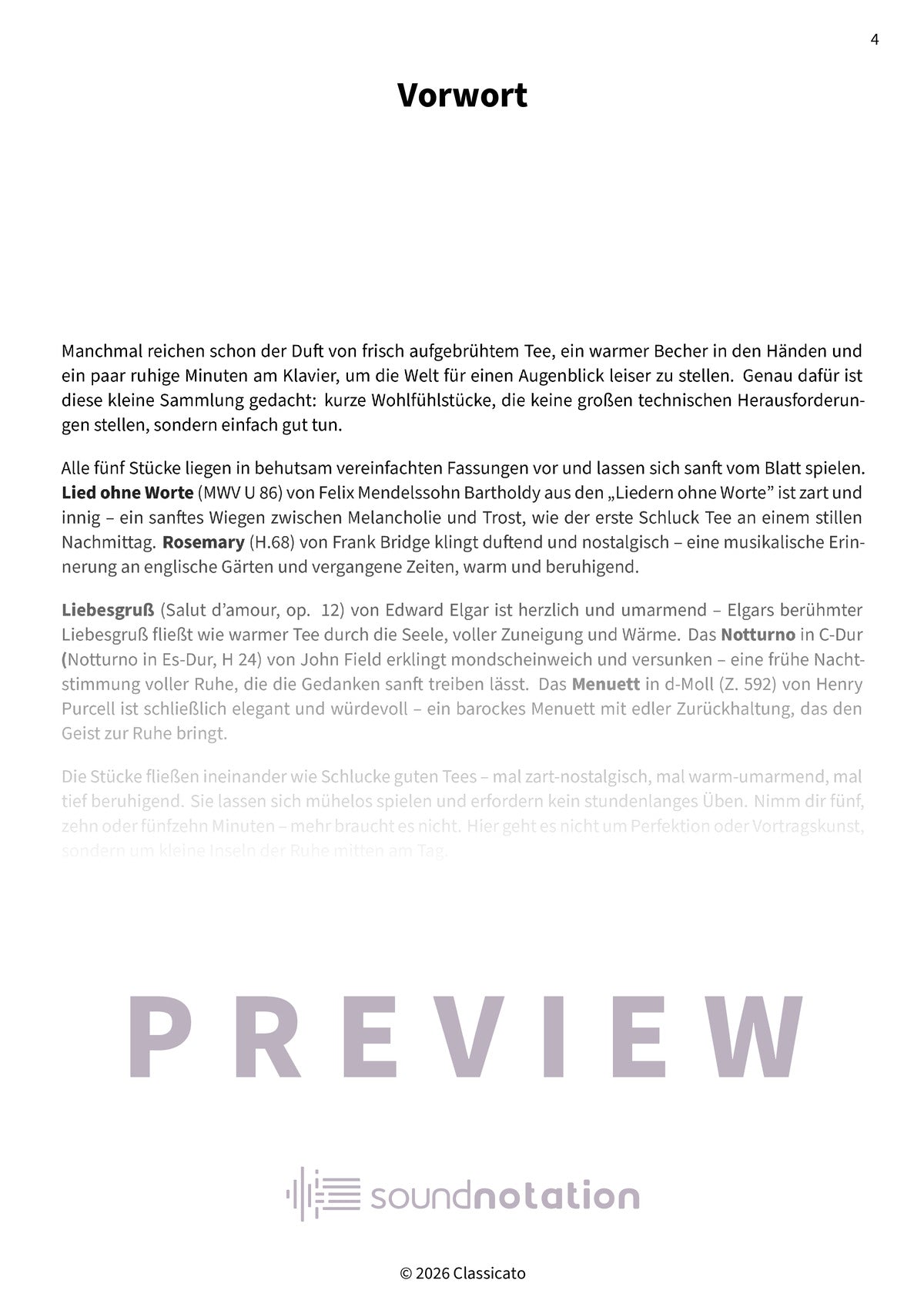 Tee-Pause am Klavier - Preview Page 1