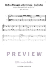 Weihnachtskugeln unterm Zweig - Preview Page 1