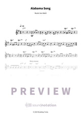 Alabama Song - Preview Page 1