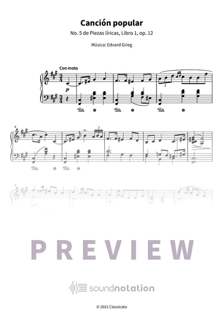 Canción popular - Preview Page 1