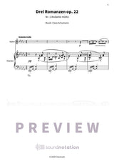 Drei Romanzen op. 22 - Preview Page 1