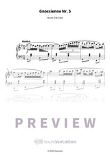Gnossienne Nr. 5 - Preview Page 1