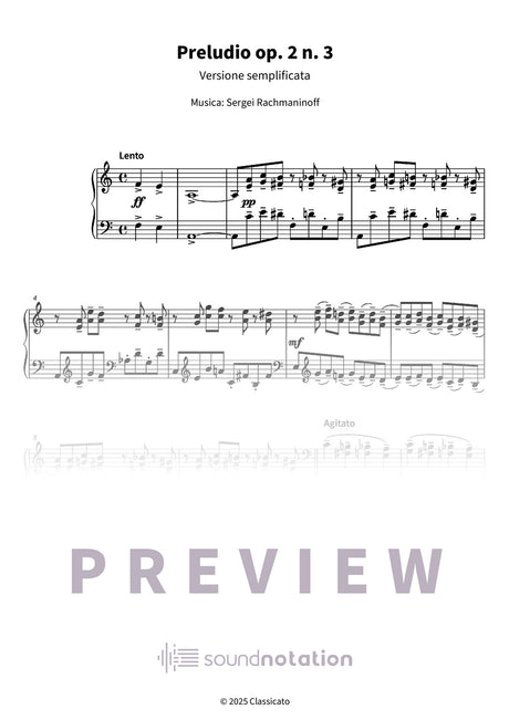 Preludio op. 2 n. 3 - Preview Page 1
