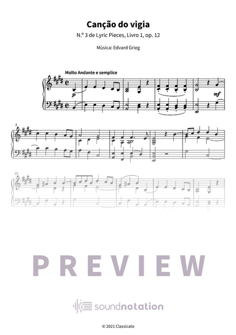 Canção do vigia - Preview Page 1