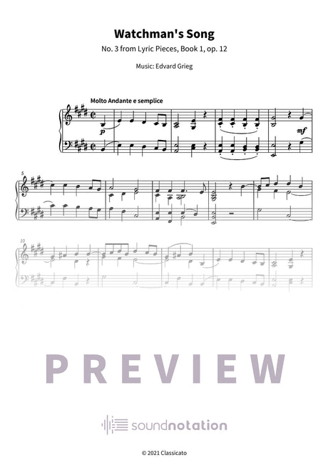 Watchman's Song - Preview Page 1