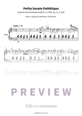 Petite Sonate Pathétique - Preview Page 1