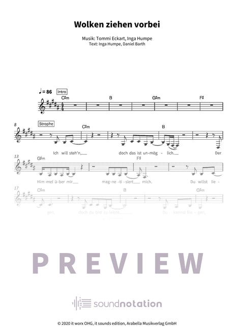 Wolken ziehen vorbei - Preview Page 1