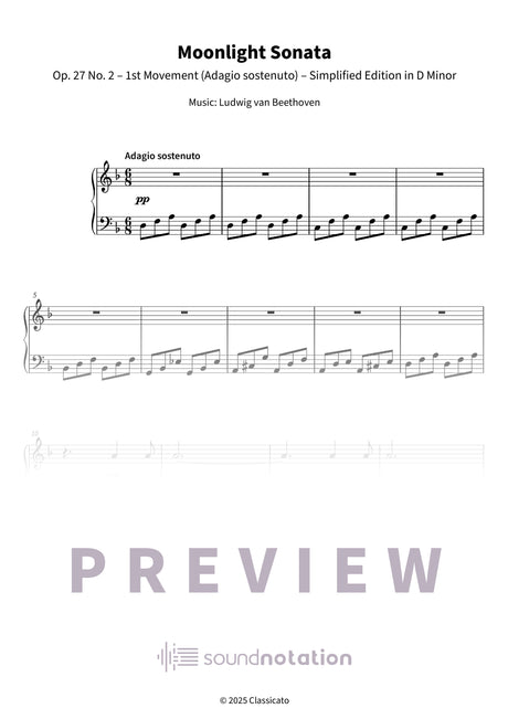 Moonlight Sonata - Preview Page 1