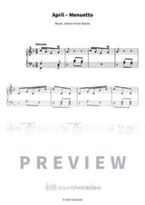 April – Menuetto - Preview Page 1