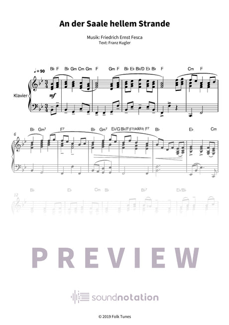 An der Saale hellem Strande - Preview Page 1