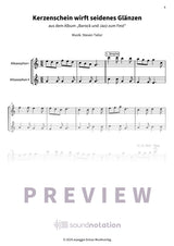 Kerzenschein wirft seidenes Glänzen - Preview Page 1