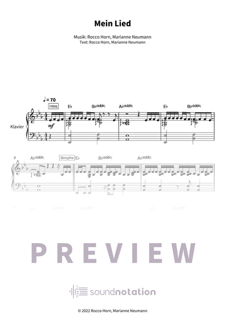 Mein Lied - Preview Page 1