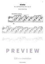 Piezas líricas, Op. 12 - Preview Page 1