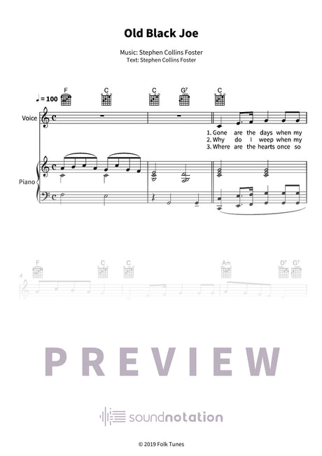 Old Black Joe - Preview Page 1