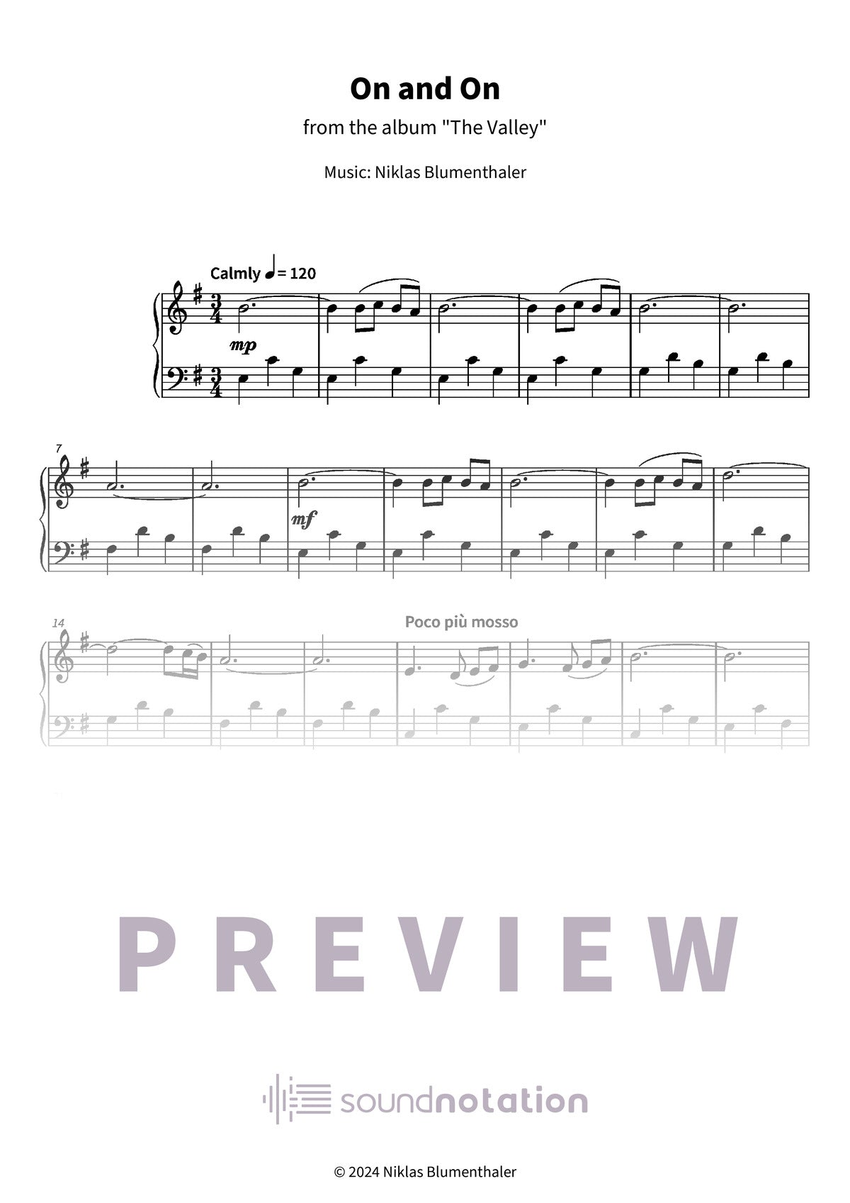 On and On - Preview Page 1