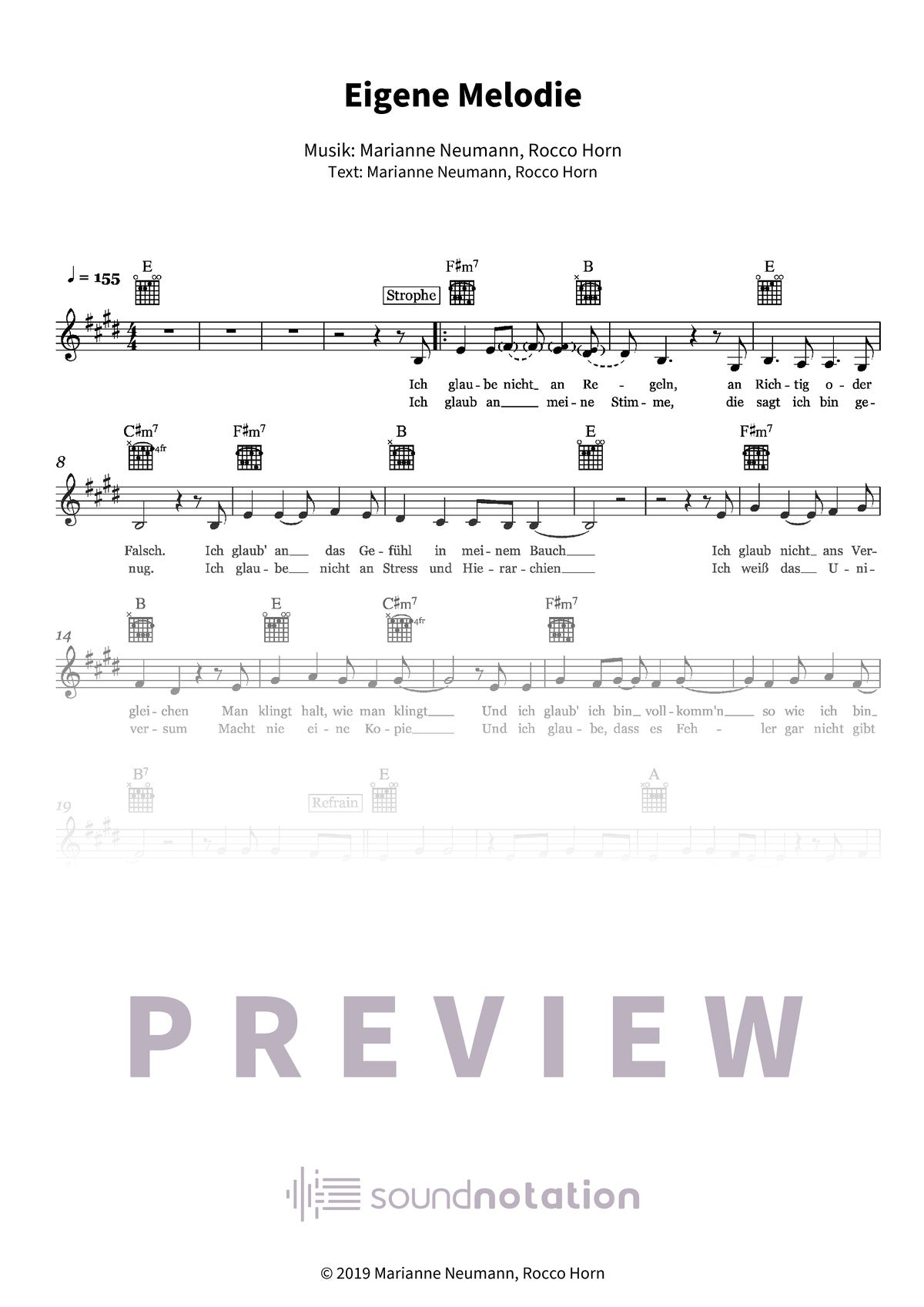 Eigene Melodie - Preview Page 1