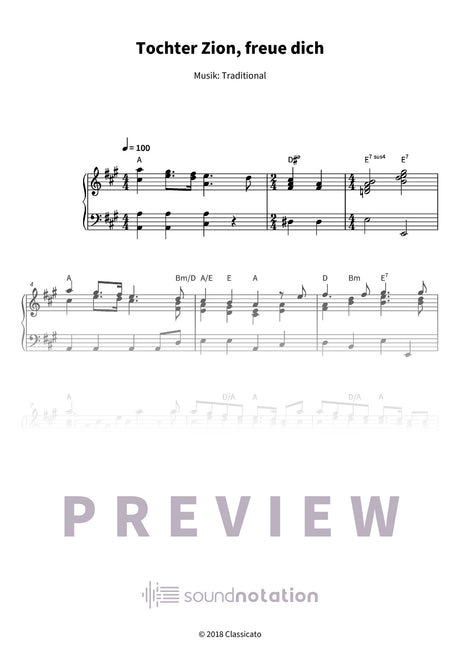 Tochter Zion, freue dich - Preview Page 1