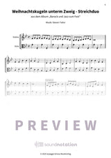 Weihnachtskugeln unterm Zweig - Preview Page 1