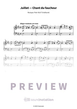 Juillet — Chant du faucheur - Preview Page 1