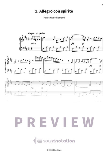 Sonatine Nr. 6 - Preview Page 1