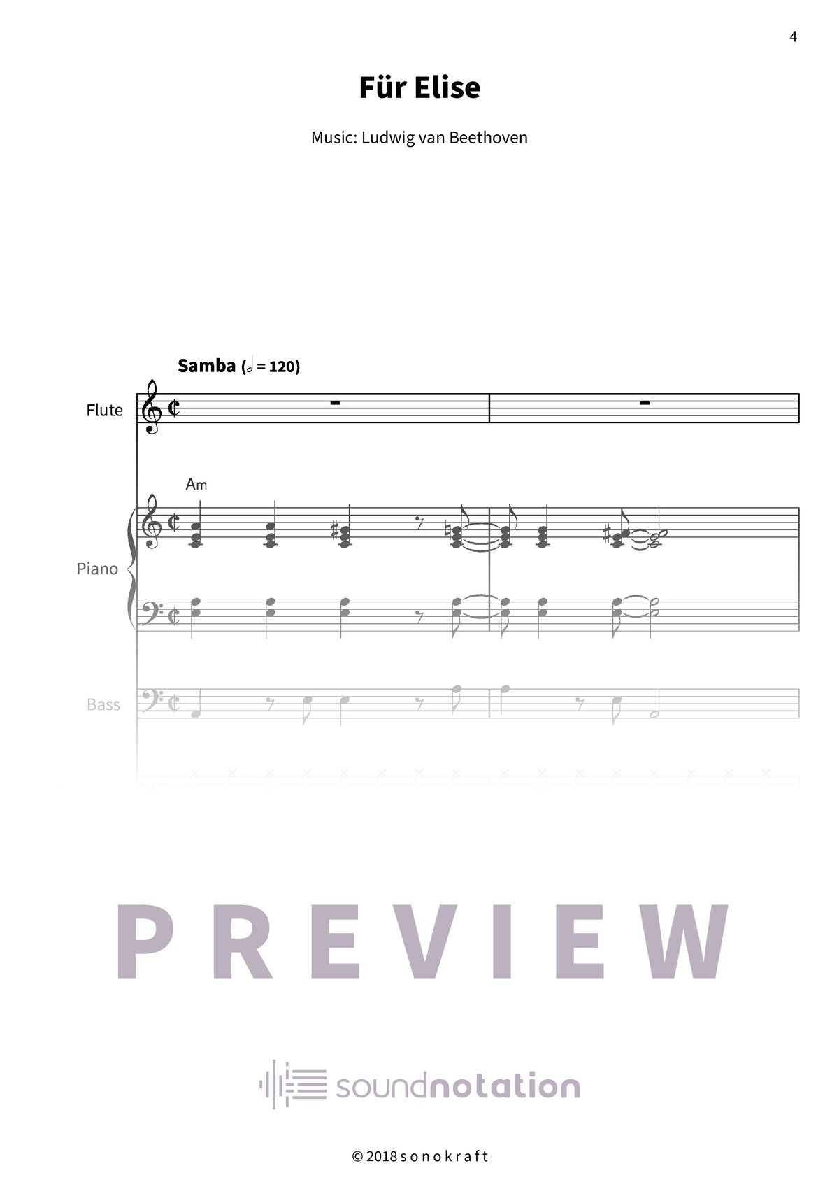 Für Elise - Preview Page 1