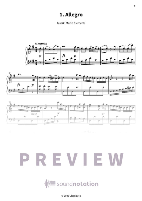 Sonatine Nr. 2 - Preview Page 1