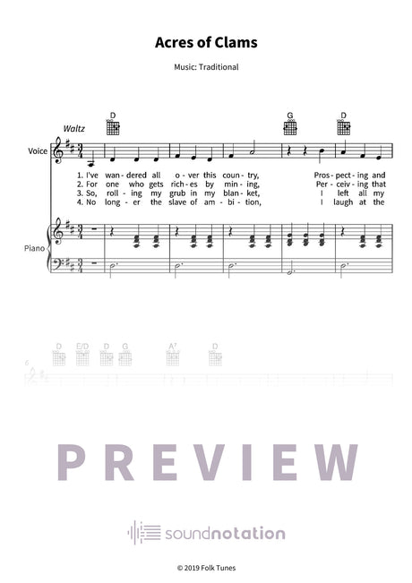 Acres of Clams - Preview Page 1