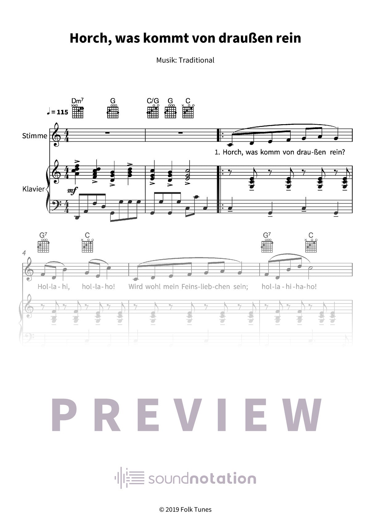 Horch, was kommt von draußen rein - Preview Page 1