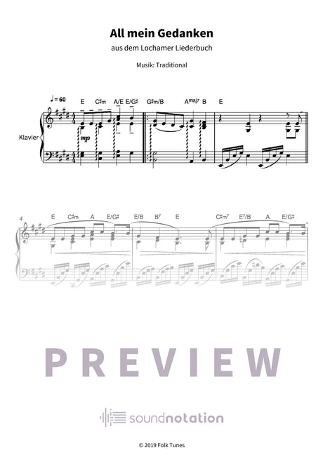 All mein Gedanken - Preview Page 1